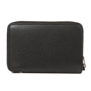 Celine Around Bifold Wallet Leather Zip Calfskin